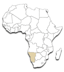 Download Africa Outline Map Namibia - Uganda Location In Africa Png