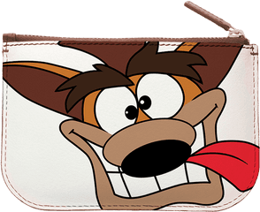 Crash Bandicoot Coin Purse - Cara De Crash Bandicoot Png