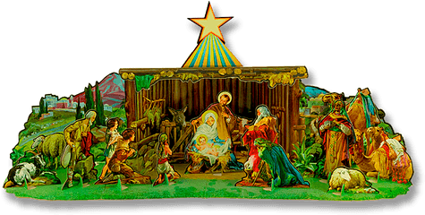 Christmas Crib Png 2 Image - Cut Out Christmas Nativity