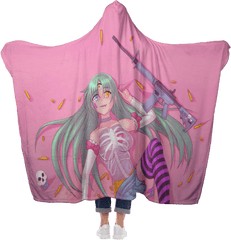 Download Akemi Hooded Blanket - Bed Sheet Png