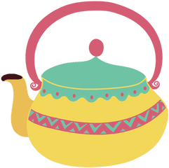 Teapot Tea Pot Pastel Tones - Teapot Png Vector