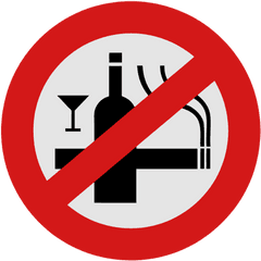 No Smoking Alcohol Sign Beer Label - Tate London Png