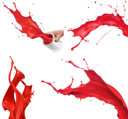 Red Paint Splash Effect Png Download - Red Paint Effect Png