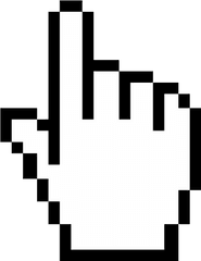 Mouse Pointer Clip Art - Hand Cursor Png