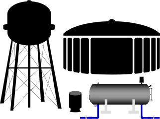 Water Tower Png - Illustration