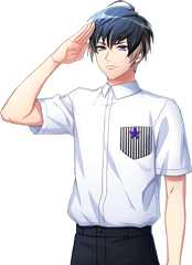 Masumi Serious Png Salute