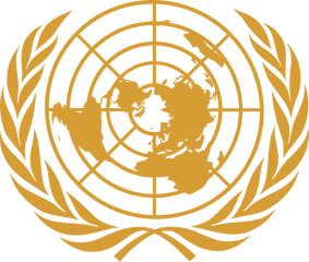 Un Emblem Gold - United Nations Png