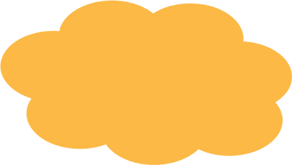 Download Hd Cloud Clip Art - Orange Orange Cloud Clipart Png