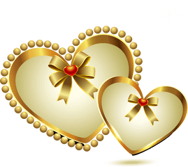 Heart - Gold Heartshaped Pattern Png Download 1027915 Gold Heart Png