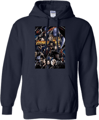 Avengers Infinity War Group Poster Graphic T Shirt Hoodie Sweater - Hoodie Png