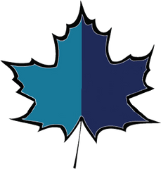 Bluecoats Alumni - Maple Leaf Silhouette Vector Png