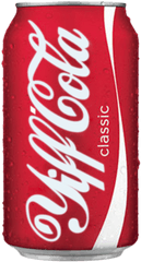 Download Hd Classic Coca - Coca Cola Can Png