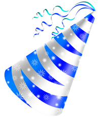 Party Birthday Hat Png - Blue Birthday Hat Png