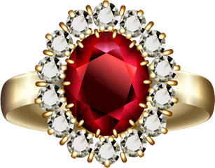 Diamonds Clipart Ruby Png Red Ring