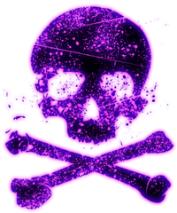 Download Hd All New Skull Png Effects - Purple Skull Png