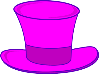 Pink Top Hat Clip Art - Vector Clip Art Online Pink Top Hat Clip Art Png