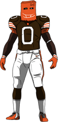 Download Cleveland Browns - Free Transparent Png Images Draw Nfl Football Players