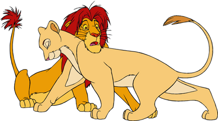 Download Hd Lion King Simba And Nala - Simba And Nala Lion King Older Png