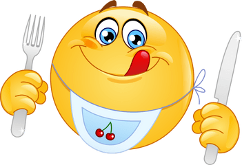 Cartoon Fork Png - Hungry Emoticon