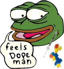 Locky Said - Happy Pepe Feels Good Man Png