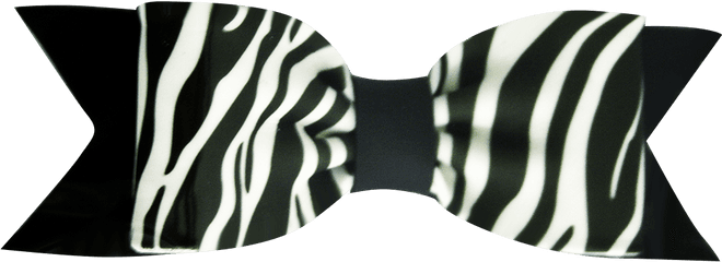 Zebra Print Bow Clipart - Portable Network Graphics Png