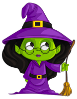 Purple Witch Witchcraft Free Clipart HQ - Free PNG