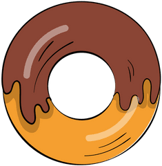 Transparent Png Svg Vector File - Donut Cartoon Png