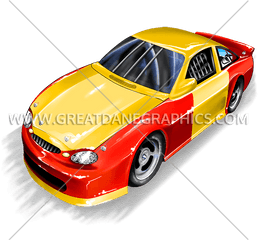 Two Tone Race Car Production Ready Artwork For T - Shirt Automotive Decal Png