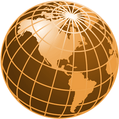 Download Purple And Gold Globe - Mlm World Png