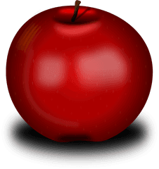 Fruta Png - Drawing Of A Shiny Apple