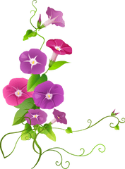 Library Of Purple Flower Border Graphic Transparent Stock - Flower Clipart Png