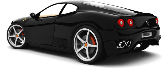 Hd Black Ferrari Png Pic - Black Ferrari Png