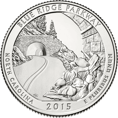 Blue Ridge Parkway Quarter Denver Mint - Blue Ridge Parkway Quarter Png