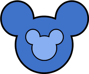 Mickey Mouse Ears Icons - Mickey Mouse Ears Blue Png