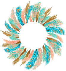 Hole Magpie Feather - Corona De Plumas Png