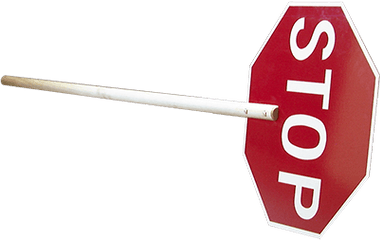 12 Stop Paddle Kits - Stop Sign Png