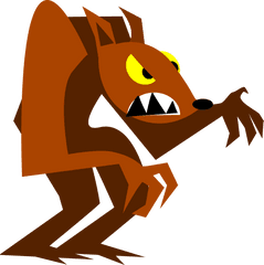 Monstre Halloween Png 2 Image - Cartoon Brown Wolf Drawing