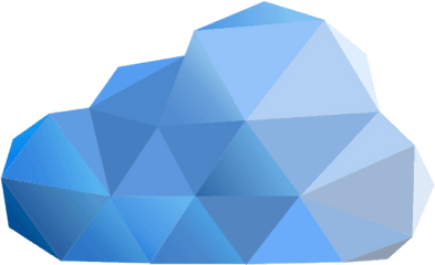 Low Poly Series - Low Poly Awan Png