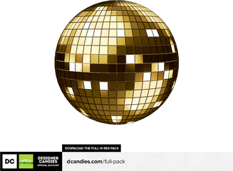 Free 3d Disco Ball Render - Disco Ball DorÃ©e Png