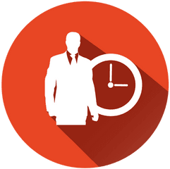 Transparent Png Svg Vector File - Clock Red Icon Png