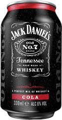 Jack Danielu0027s Old No7 Cola - Jack Daniels Coke And Whiskey Png