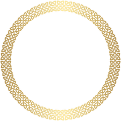 Golden Round Frame Png Hd Mart - High Resolution Golden Frame Png