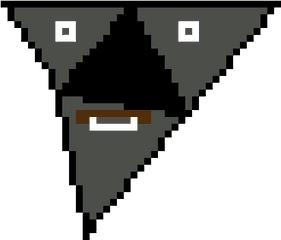 Lorule Triforce Dark Pooody Pixel Art Maker - Geometry Dash Demon Face Pixel Png