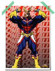 All Might For - All Might One For All My Hero Academia Png