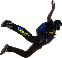 Learn To Skydive - Sky Diving Png Clipart Full Size Person Skydiving Png