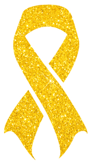 Childhood Cancer Awareness Month My - Gold Childhood Cancer Ribbon Png