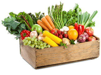 Organic Fruit Veggie Box Png Veggies