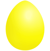 Plain Easter Egg Yellow Free Transparent Image HQ - Free PNG