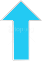 Free Png Download Blue Arrow Up - Blue Arrow Clipart