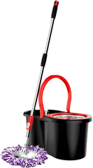 Mop And Bucket Png Transparent - Mop Png